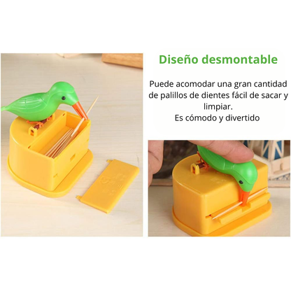 Pájaro Dispensador de Picadientes Divertido